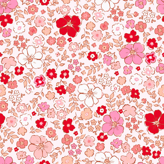 Choose your own Garment in Pink Christmas Floral Fabric